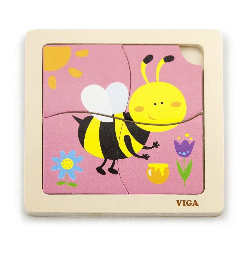 Viga 50138 Bee Puzzle for Little Ones