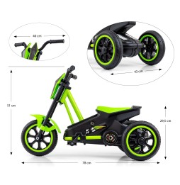 Rider Green Pedal Go-Kart - Milly Mally