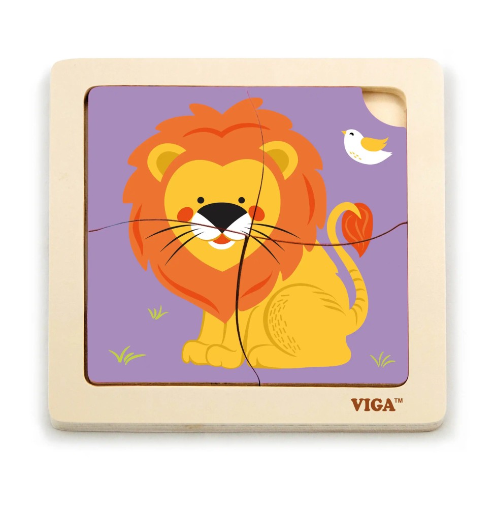 Lion Puzzle on Base - Viga 51316