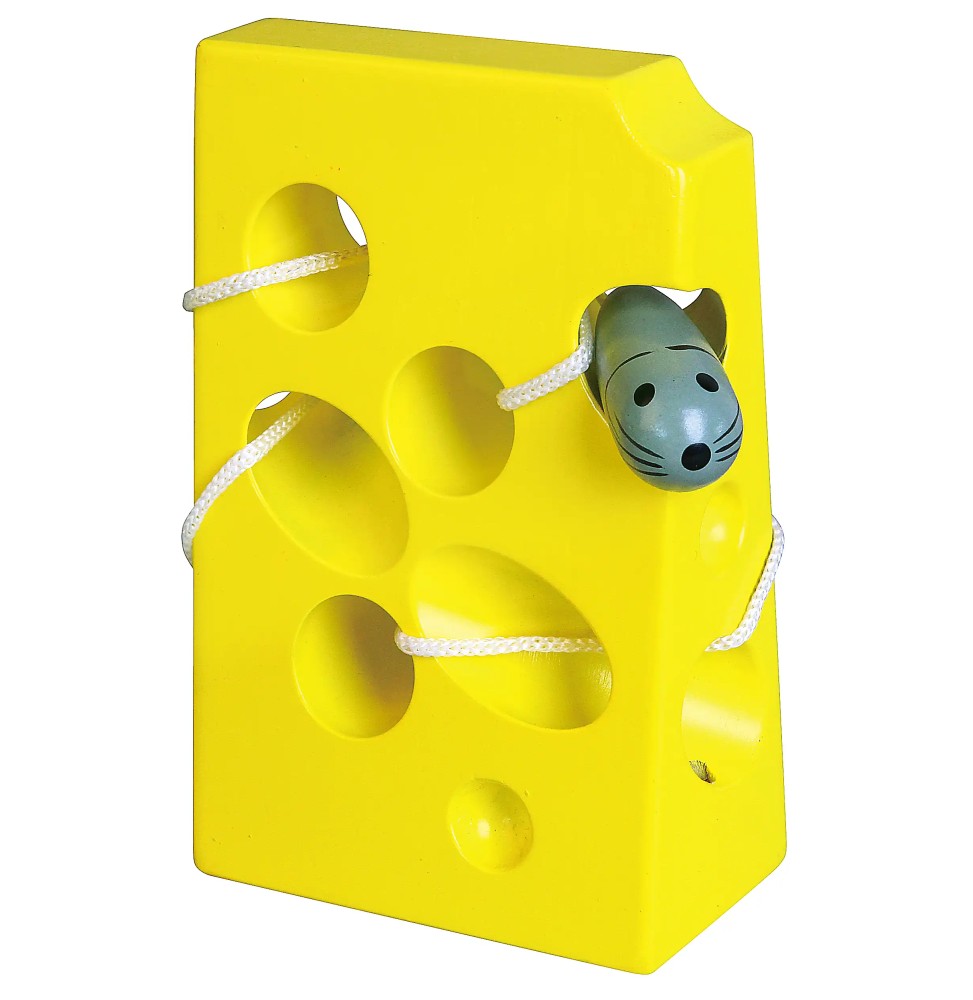 Viga 56281 Lacing Toy - Mouse in Cheese