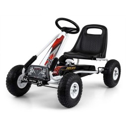 Thor White Pedal Go-Kart - Milly Mally