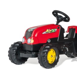 Traktor Rolly Kid z przyczepą czerwony