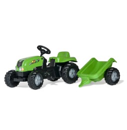 Rolly Kid Tractor with Trailer Green