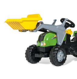 Tractor Rolly Kid X cu cupă și remorcă Verde