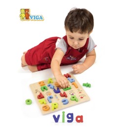 Viga 50125 Alphabet Sorter for Kids