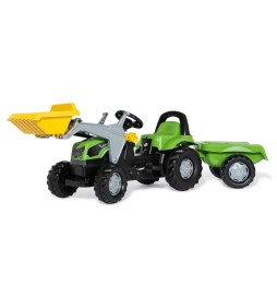 Traktor Rolly Kid Deutz Fahir z przyczepą