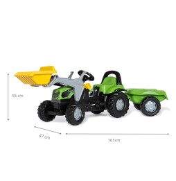 Traktor Rolly Kid Deutz Fahir z przyczepą