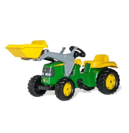 Rolly Kid John Deere Tractor with Bucket and Trailer