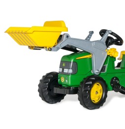 Rolly Kid John Deere Tractor with Bucket and Trailer