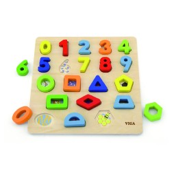 Viga 50119 Puzzle - shape and number sorter