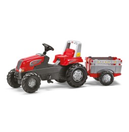 Tractor Rolly Toys Junior cu remorcă