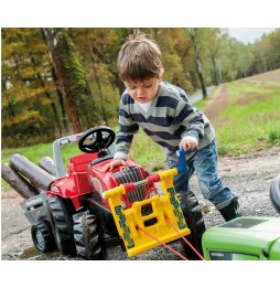 Tractor Rolly Toys Junior cu remorcă