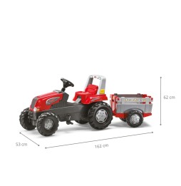 Tractor Rolly Toys Junior cu remorcă