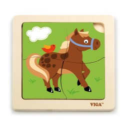 Viga 51312 Puzzle - Colorful Pony for Kids