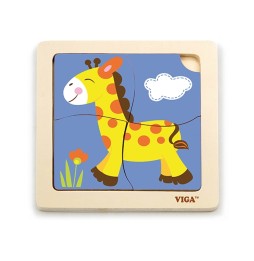 Viga 51319 Giraffe Puzzle - Colorful and Safe Fun