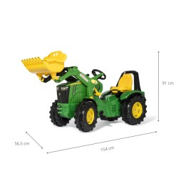 John Deere 8400R Tractor with Bucket Rolly Toys