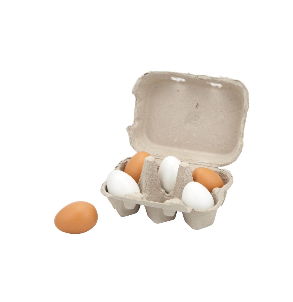 Viga 59228 Wooden Eggs 6 pcs.