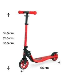 Smart Red Scooter - Safe and Comfortable