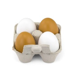 Viga 50044 Wooden Eggs - 4 Pieces