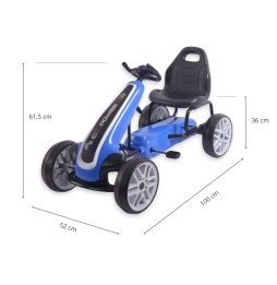 Gokart Power Blue pentru copii