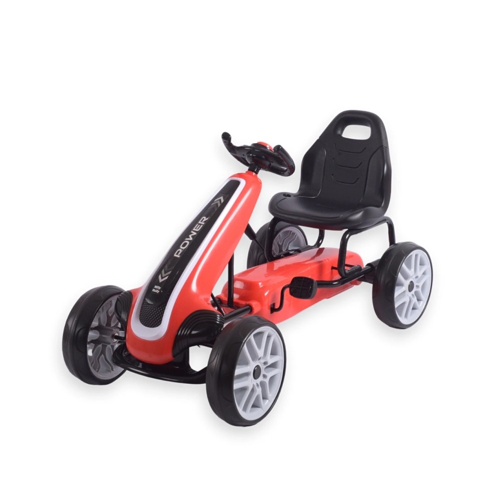 Power Red Go-Kart for Kids