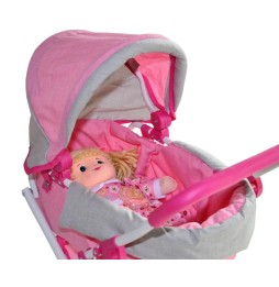 Alice Prestige Pink Doll Stroller