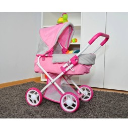 Alice Prestige Pink Doll Stroller