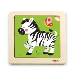 Viga 51317 Zebra Puzzle on Base