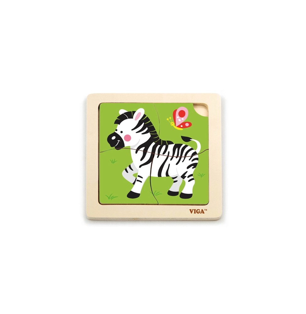 Viga 51317 Zebra Puzzle on Base