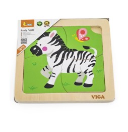 Viga 51317 Zebra Puzzle on Base