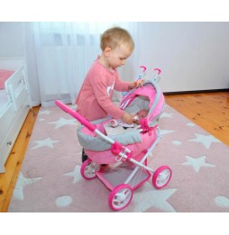 Alice Prestige Pink Doll Stroller