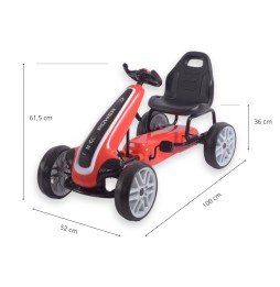 Gokart Power Red dla dzieci