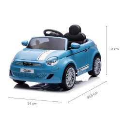 Pojazd na akumulator Fiat 500e Blue