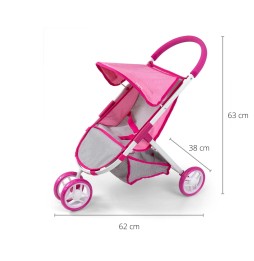 Susie Prestige Doll Stroller in Pink