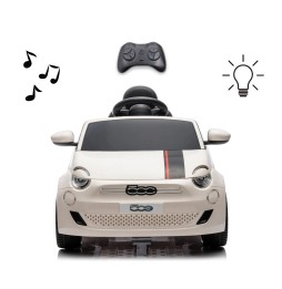 Pojazd na akumulator Fiat 500e Biały