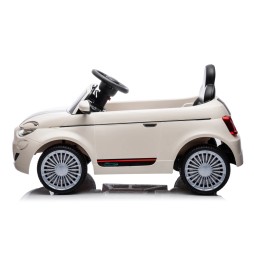 Battery-Powered Fiat 500e Vehicle White