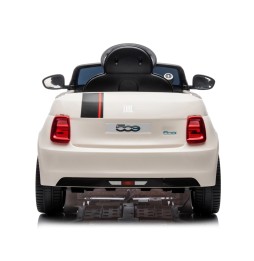 Battery-Powered Fiat 500e Vehicle White