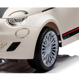 Battery-Powered Fiat 500e Vehicle White