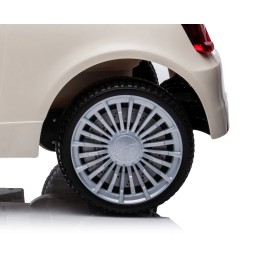 Battery-Powered Fiat 500e Vehicle White