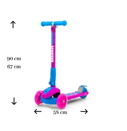 Milly Mally Magic Scooter Pink-Blue