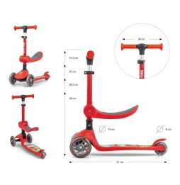 Fuzzy Red Scooter for Kids