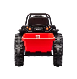 Tractor cu acumulator și remorcă Fermier Roșu