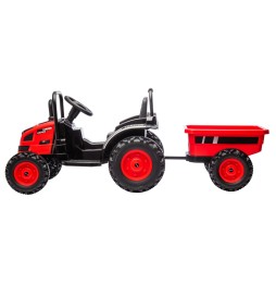 Battery-Powered Tractor with Trailer Farmer Red