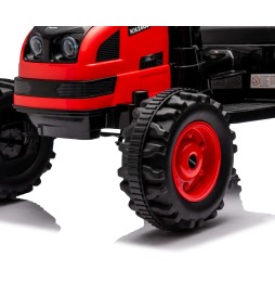 Battery-Powered Tractor with Trailer Farmer Red