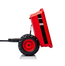 Battery-Powered Tractor with Trailer Farmer Red