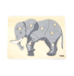 Viga 44601 Puzzle Elefant cu mânere