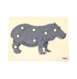 Viga Hippopotamus Puzzle - Educational Toy