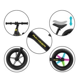 Ranger Flash Black Balance Bike