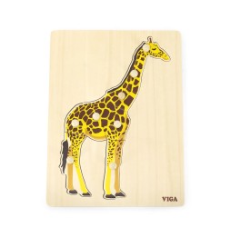 Viga 44605 Giraffe Puzzle on Base