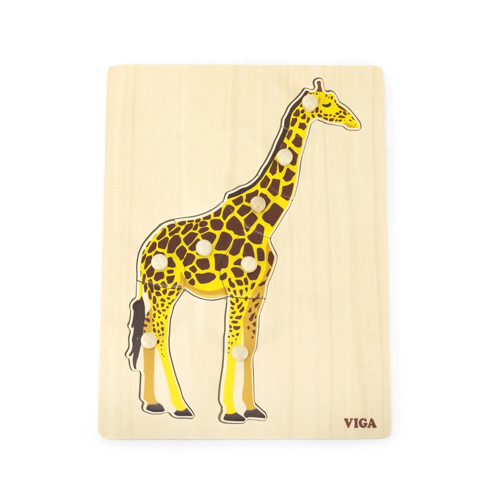 Viga 44605 Giraffe Puzzle on Base